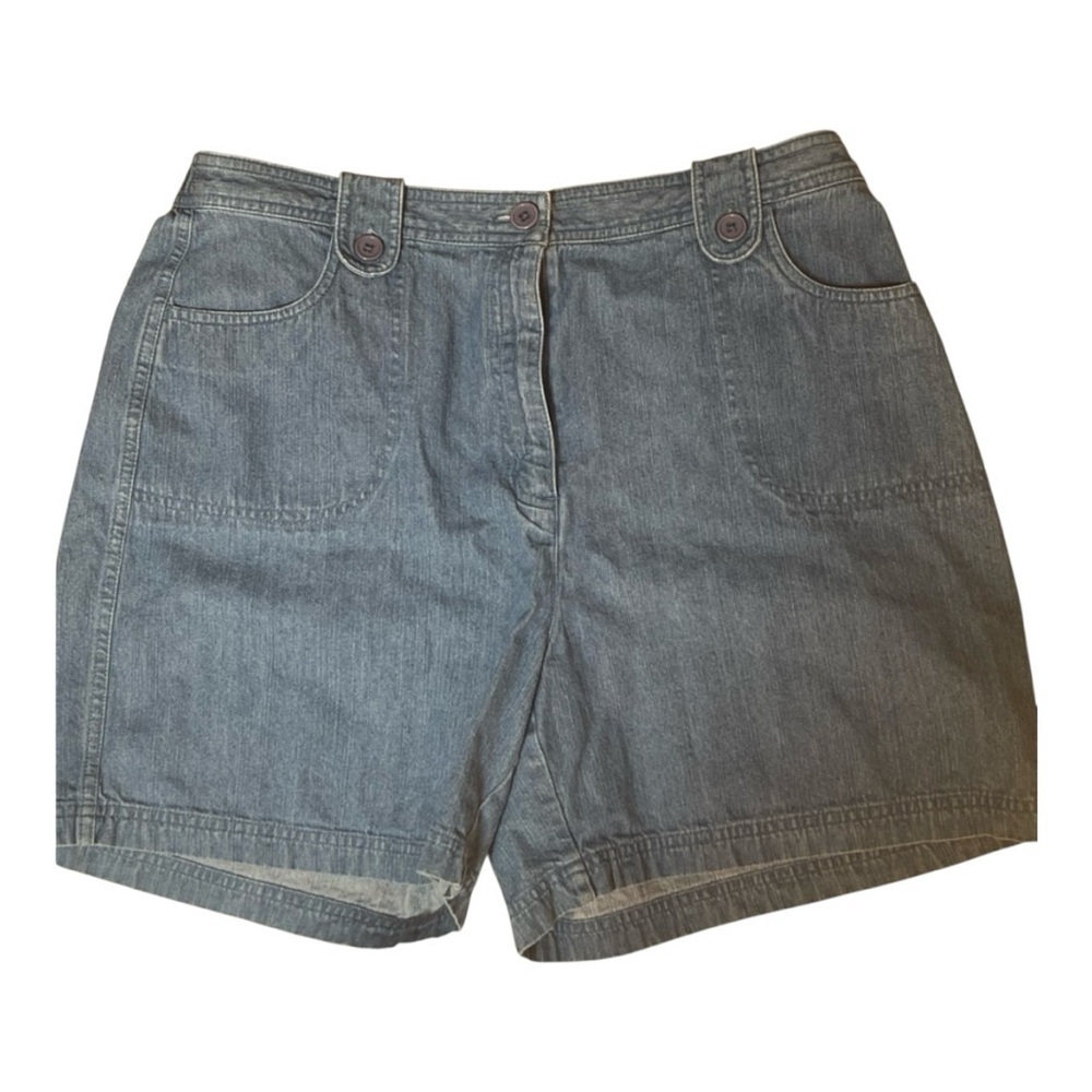 Karen Scott Sport Blue Denim Women Shorts